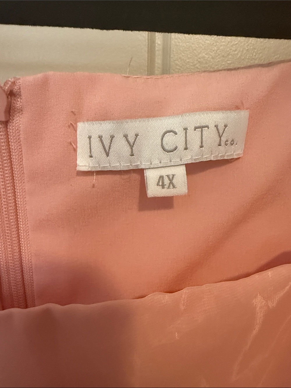 Ivy City Co Soft Coral Puff-Sleeve Dress - Picture 3 of 4
